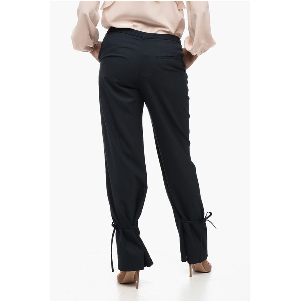 Eudon Choi Relaxed-Fit Pants with Lace Detail