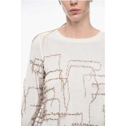 ArchivioB Flared Sweater with Fringe Application