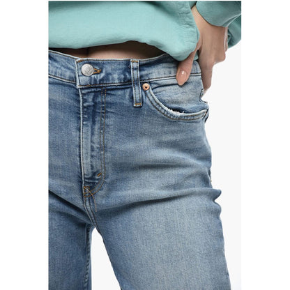 RE/DONE Light-Washed Crop Denims 22cm