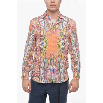 Etro Paisley Print Linen Shirt