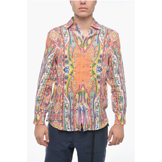 Etro Paisley Print Linen Shirt