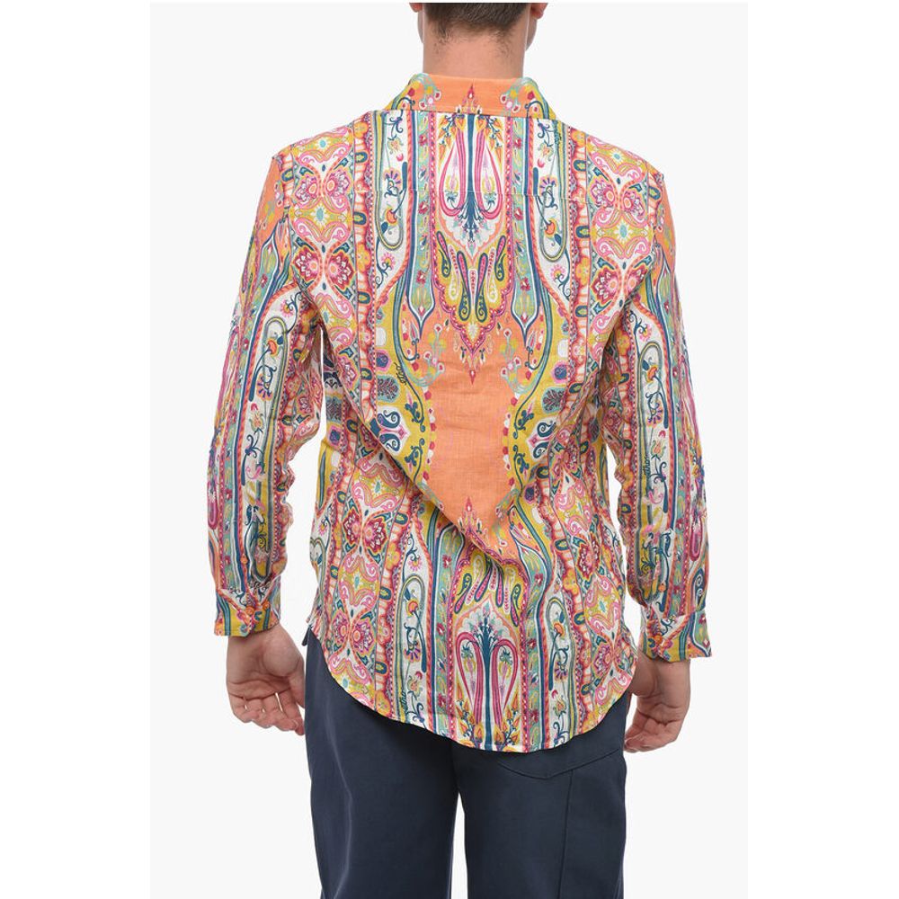 Etro Paisley Print Linen Shirt