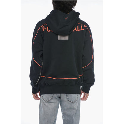 A Cold Wall Logo print Brushed Cotton Zipped Hoodie