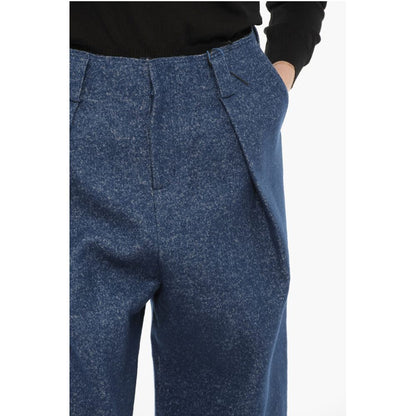 Ader Error BLUE MARK Low Waist Oversized Fit Single Pleat Pants