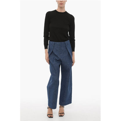 Ader Error BLUE MARK Low Waist Oversized Fit Single Pleat Pants