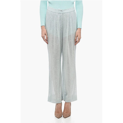 Rotate Mesh Pant with Sequined Embroidery