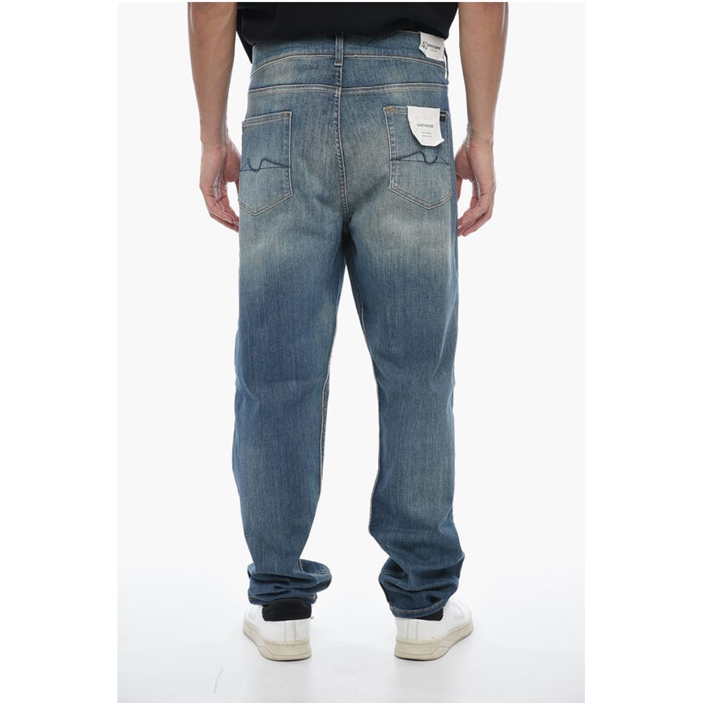 Seven Stonewashed Tapered-fit Denims 19cm