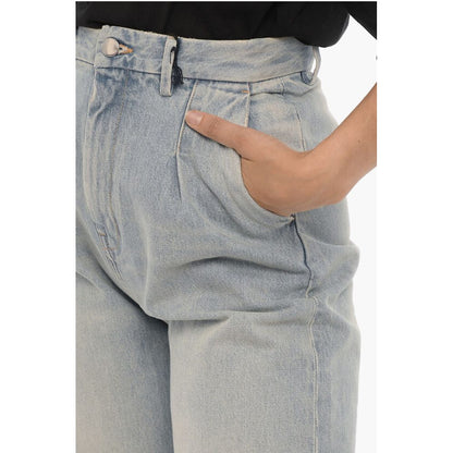Loulou Studio Wide Leg Single-Pleat Jeans 26cm