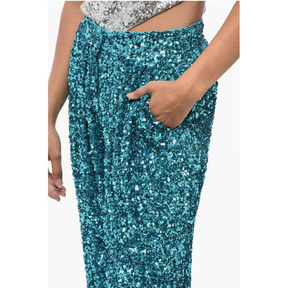 Rotate Sequined ALEXA Wide-Leg Pant