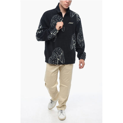 Awake New York Quarter Zipper Sweatshirt with All-Over Print