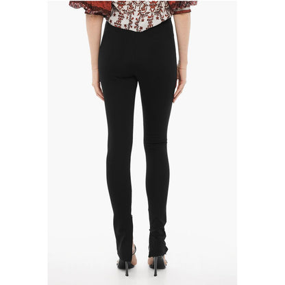 Wardrobe.Nyc High-Waisted Stretch Fabric Pants with Ankle Zip