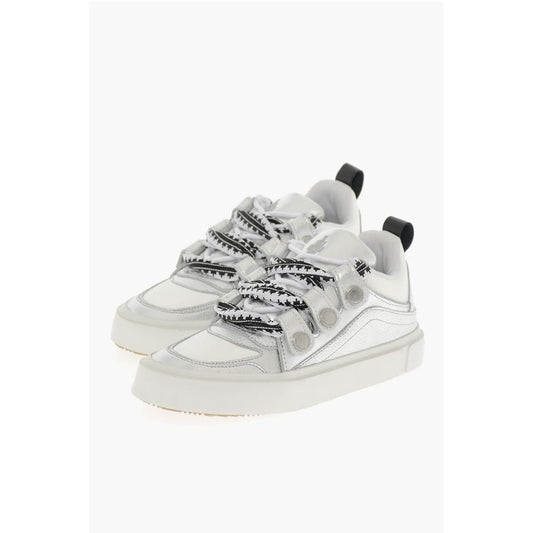Marcelo Burlon Metallic Leather TICINELLA Low-Top Sneakers