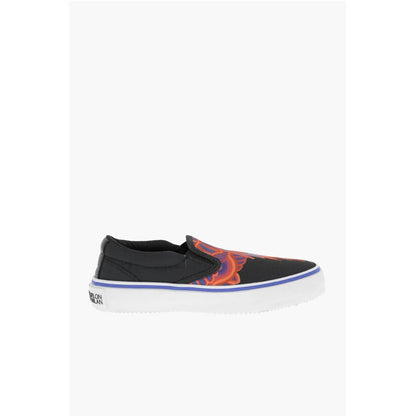 Marcelo Burlon Canvas CURVES WINGS Slip On Sneakers
