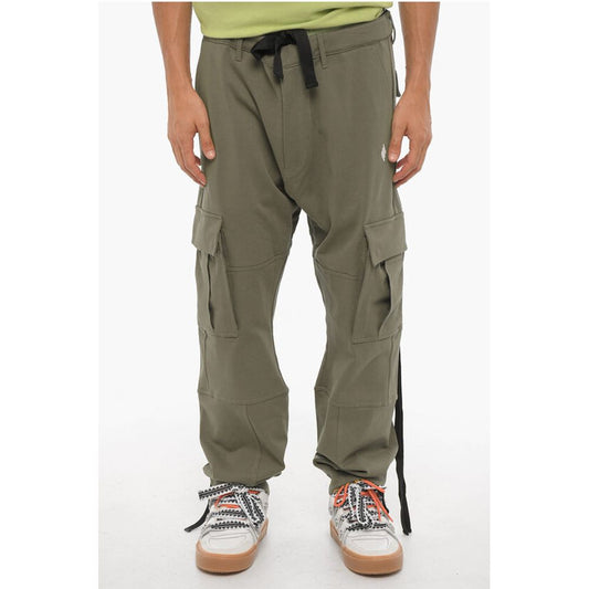 Marcelo Burlon Cotton Twill Cargo Pants