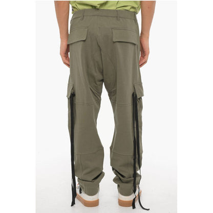 Marcelo Burlon Cotton Twill Cargo Pants