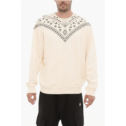 Marcelo Burlon Crew-Neck Sweatshirt with Bandana Motif