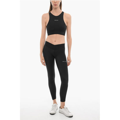 Palm Angels Active Crop Top with Contrasting Logo