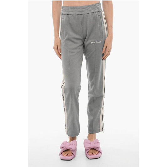 Palm Angels High-Waisted Joggers with Ankle Zip