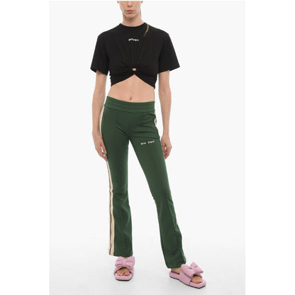 Palm Angels Flared Joggers with Contrasting Side Band