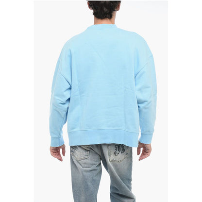 Palm Angels Brushed Cotton RAINBOW Crewneck Sweatshirt