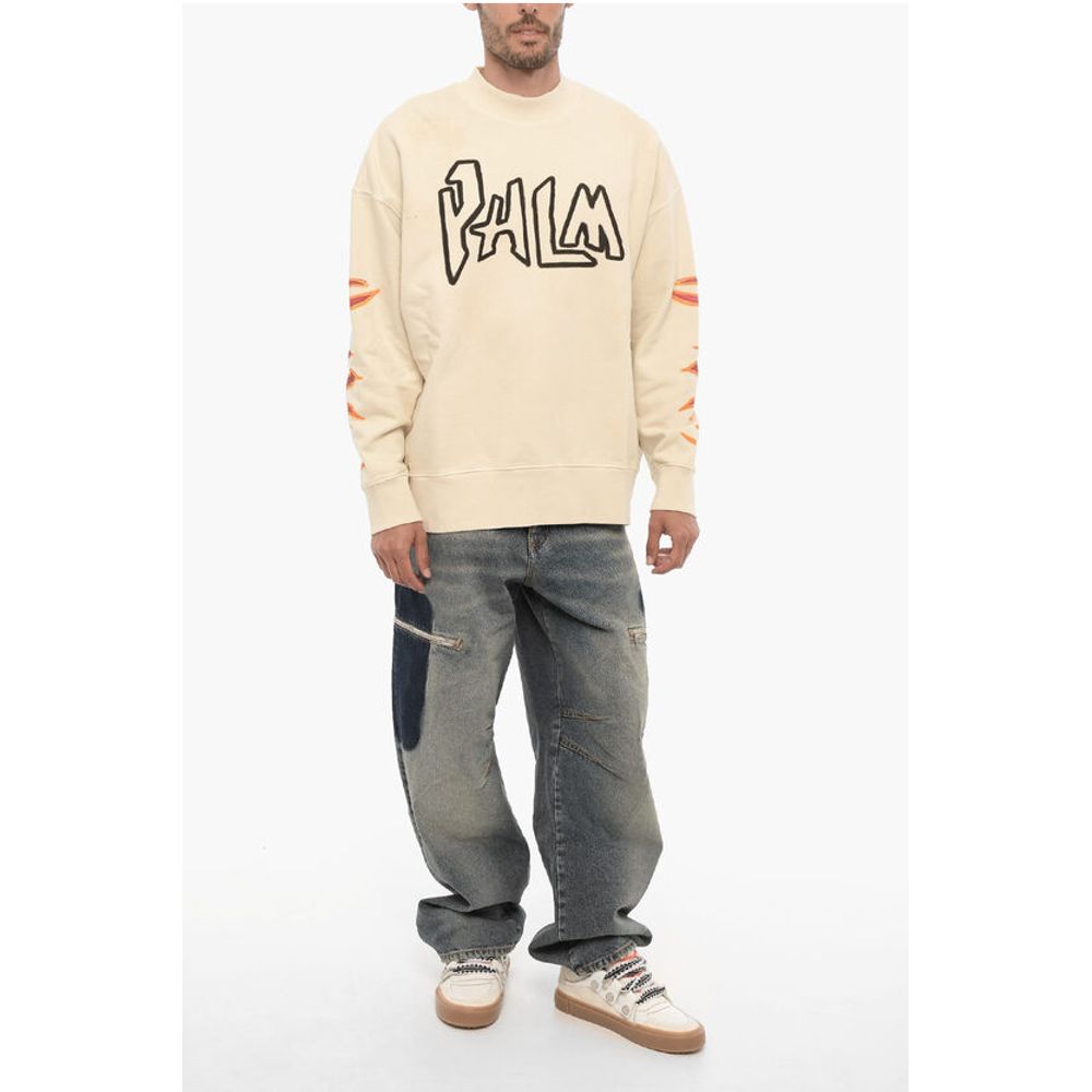 Palm Angels Printed Turtleneck Sweatshirt