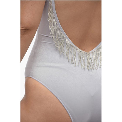 Oséree Glitter Effect One-Piece Swimsuit With Beads