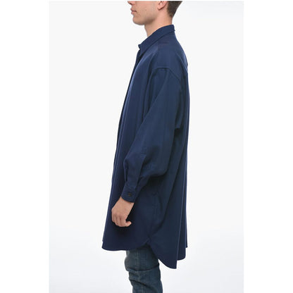 Destin Twill Wool LINDA Overshirt with Hidden Buttoning