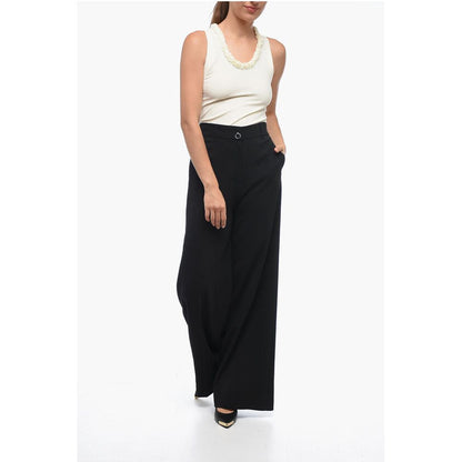 Krizia Palazzo Pants with Hidden Closure