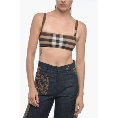 Burberry Tube Top with Tartan Pattern