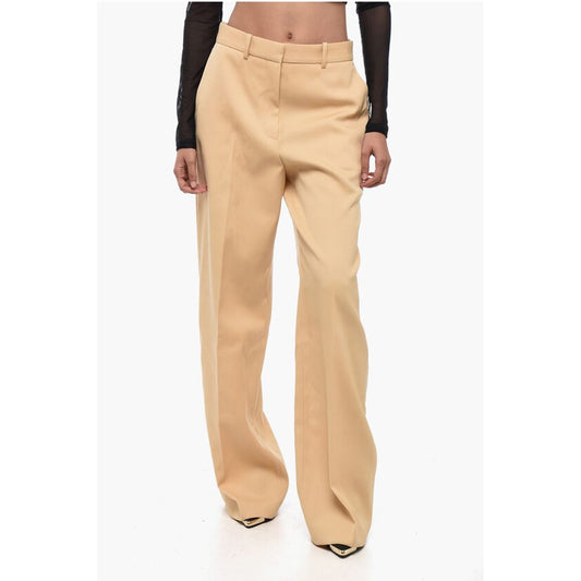 Lanvin Wool Wide-leg Pants with Pleats