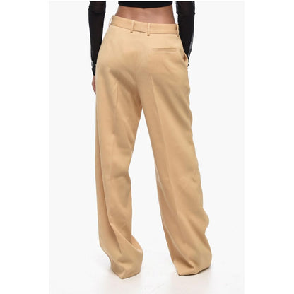 Lanvin Wool Wide-leg Pants with Pleats