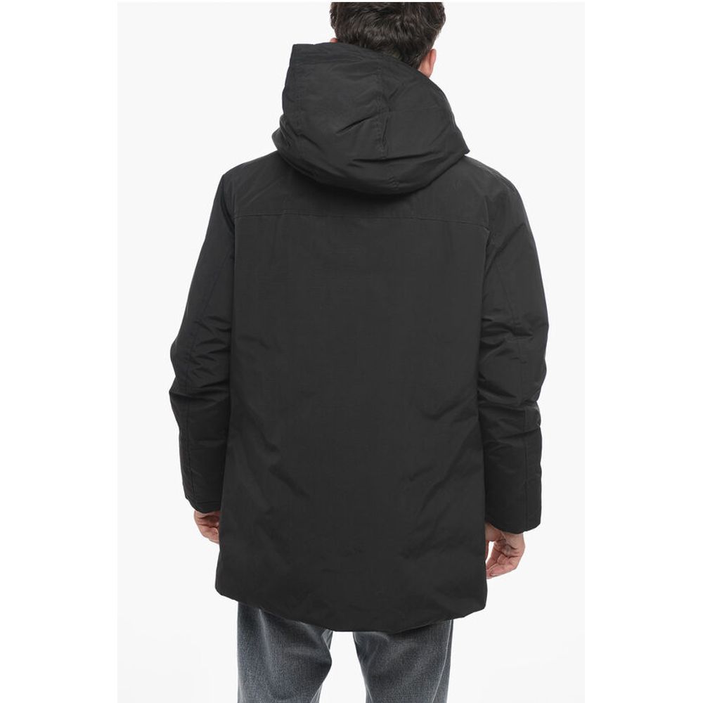 Woolrich Cotton and Nylon CLEVELAND Down Jacketwith Hidden Closure