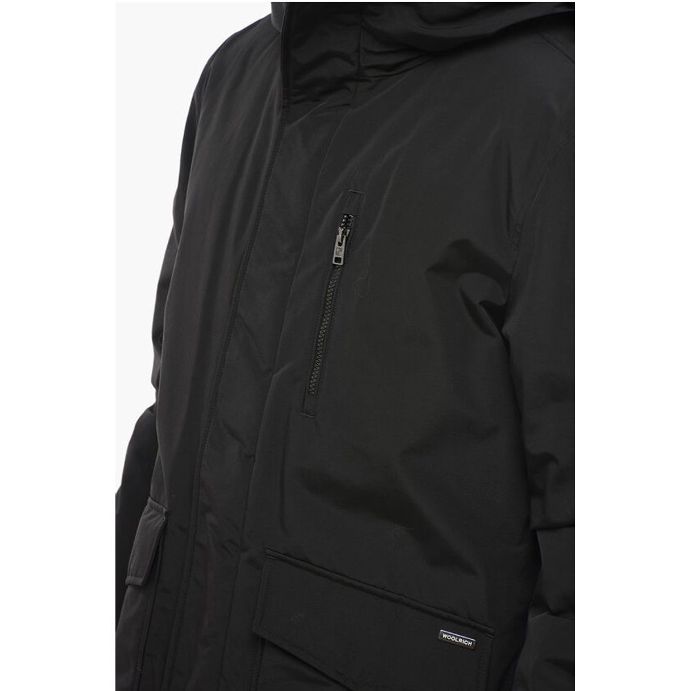 Woolrich Cotton and Nylon CLEVELAND Down Jacketwith Hidden Closure