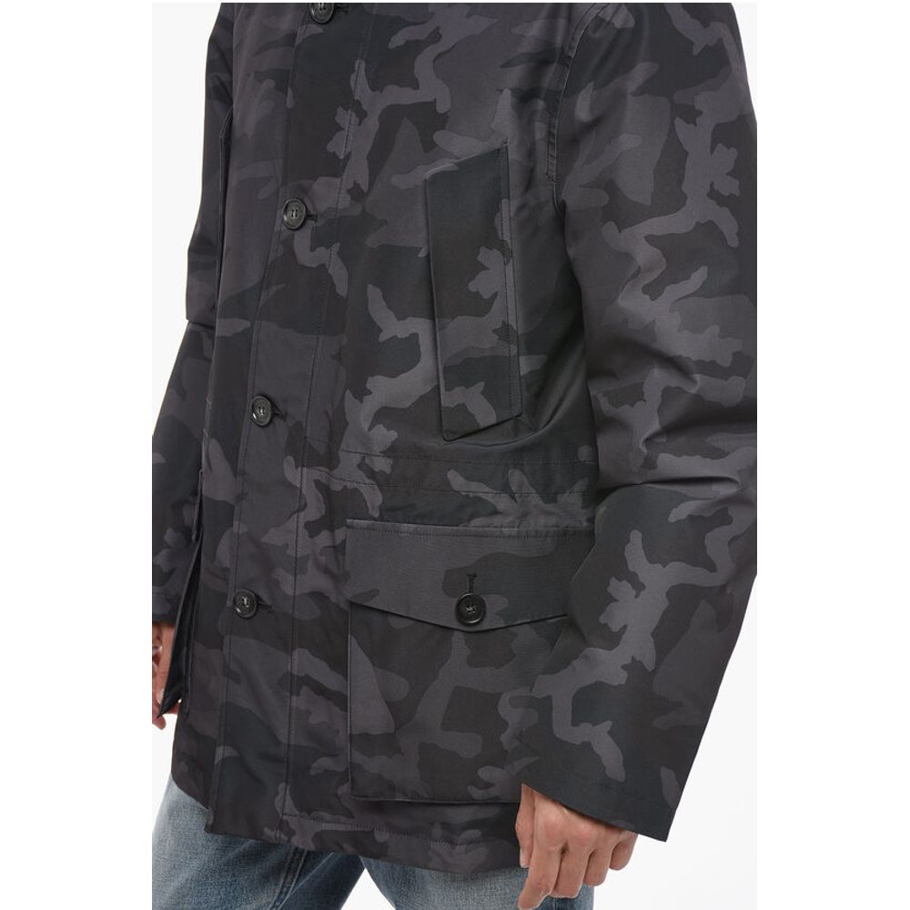 Woolrich Camouflage GTX Utility Down Jacket with Hood