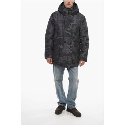 Woolrich Camouflage GTX Utility Down Jacket with Hood