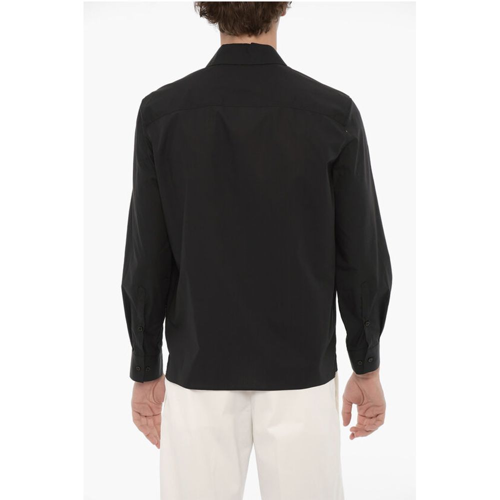 Neil Barrett Standard Collar EYELET Loose Fit Shirt