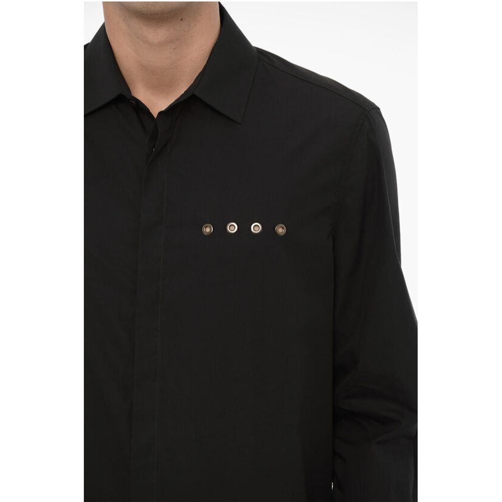 Neil Barrett Standard Collar EYELET Loose Fit Shirt