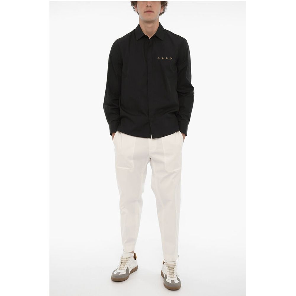 Neil Barrett Standard Collar EYELET Loose Fit Shirt