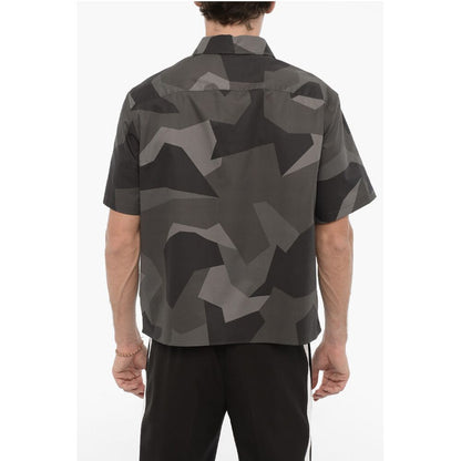 Neil Barrett Short Sleeve Camouflage Boxy Fit Shirt