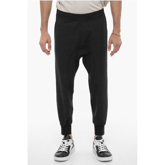 Neil Barrett Slouch Fit CHARLIE Casual Pants with Drawstring Waist