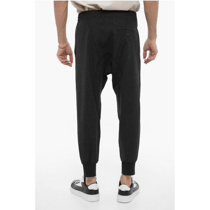 Neil Barrett Slouch Fit CHARLIE Casual Pants with Drawstring Waist