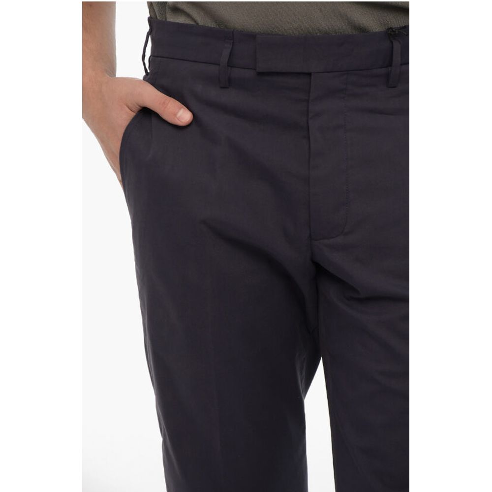 Neil Barrett Slim Fit Cotton Blend Pants with Adjustable ankle