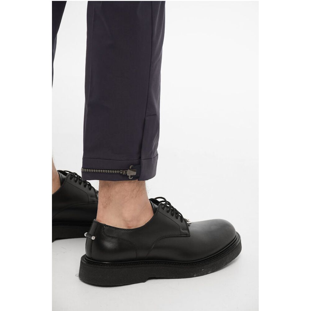 Neil Barrett Slim Fit Cotton Blend Pants with Adjustable ankle