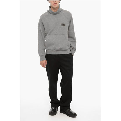 Neil Barrett Cotton ICONIC PIERCING Turtleneck Sweatshirt