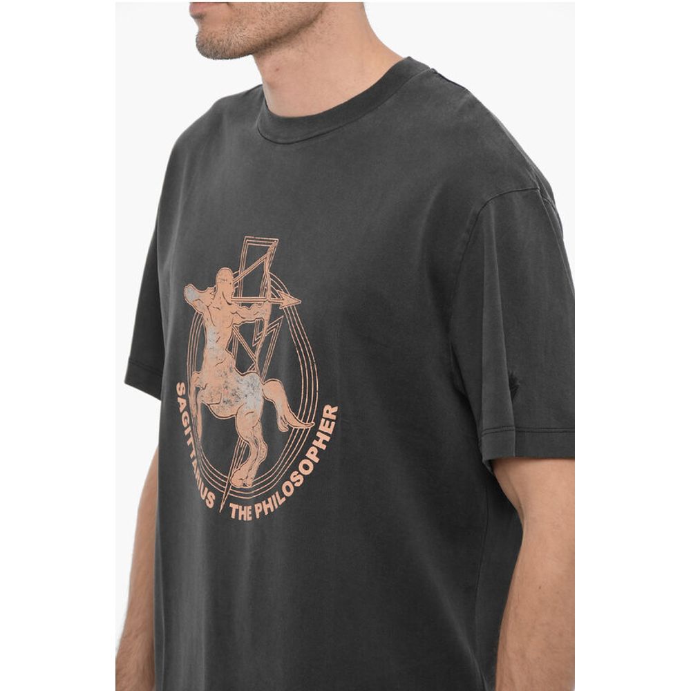 Neil Barrett Slim Fit SAGITTARIUS THE PHILOSOPHER Crew-Neck T-shirt