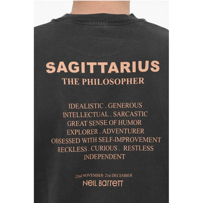Neil Barrett Slim Fit SAGITTARIUS THE PHILOSOPHER Crew-Neck T-shirt