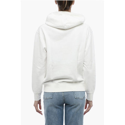 Autry Logo Print Brushed Cotton Hoodie