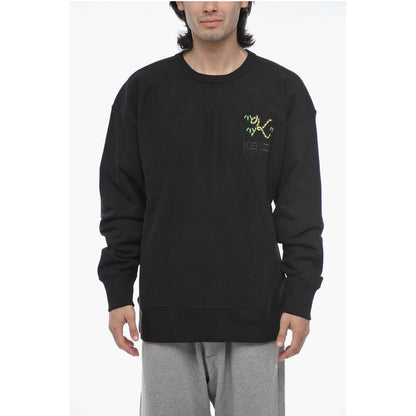 Kenzo Oversized CREST Sweatshirt with Embroidered Logo