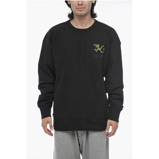 Kenzo Oversized CREST Sweatshirt with Embroidered Logo