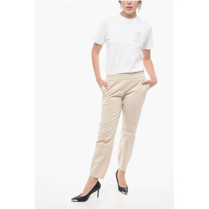 Gentryportofino Stretch Cotton Pants with Elastic Cuffs
